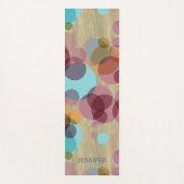 Aangepaste Heup Whimsical Polka Dots Art over neph Yogamat (Voorkant)
