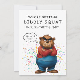 aangepaste hilarische Grumpy Beer Vaderdag Kaart