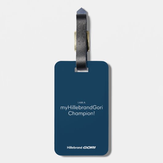 Aangepaste Hillebrand 5 Blauw 999 Bagagelabel (Achterkant verticaal)