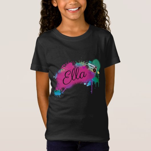 Aangepaste Hip Hop Dancer T-Shirt personaliseren (Voorkant)