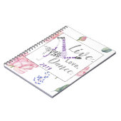 Aangepaste Hip Hop Dancer Torie | WATERVERF ROOS Notitieboek (Linkerzijde)