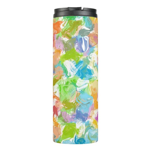 Aangepaste Hip Kleurrijke Zomer Verf Splatter Art Thermosbeker (Achterkant)