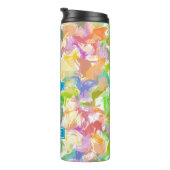 Aangepaste Hip Kleurrijke Zomer Verf Splatter Art Thermosbeker (Geroteerd rechts)