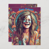 Aangepaste Hippie Boho Stay Trippy Vibes Personali Briefkaart (Voorkant / Achterkant)