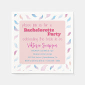 Aangepaste Hippie Holografische Bachelorette-feest Servet (Voorkant)