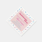 Aangepaste Hippie Holografische Bachelorette-feest Servet (Hoek)