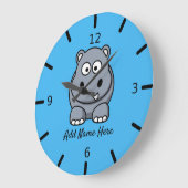 Aangepaste hippo bevestigen grote klok (Hoek)