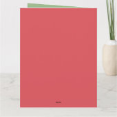 Aangepaste Hipster Bright Floral Finger Vredesbord Kaart (Achterkant)