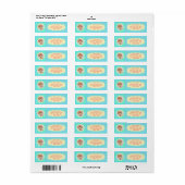 Aangepaste Hipster Cat-adreslabels Etiket (Full Sheet)
