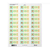 Aangepaste Hipster Cat-adreslabels Etiket (Full Sheet)