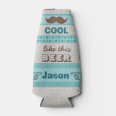 Aangepaste  Hipster Mustache Bottle Cooler (Voorkant)