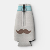 Aangepaste  Hipster Mustache Bottle Cooler (Achterkant)