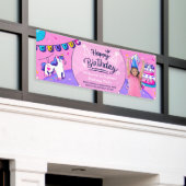 Aangepaste Hispanic Girl Foto Verjaardagsfeestje Spandoek (Buitenkant Gebouw)