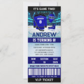 Aangepaste Hockey Game Ticket Verjaardag Decoratie Kaart (Voorkant)