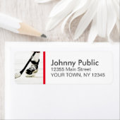 Aangepaste Hockey Kleurenstrook Adreslabel Etiket (Insitu)