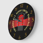 Aangepaste Hockey-klok met JOUW NAAM Grote Klok (Hoek)