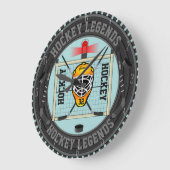 Aangepaste Hockey Legends Clock Grote Klok (Hoek)