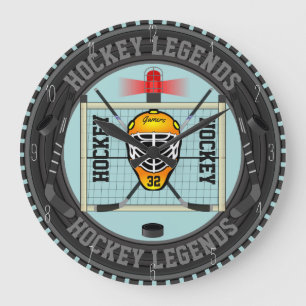 Aangepaste Hockey Legends Clock Grote Klok