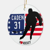 Aangepaste Hockey Ornament (Links)