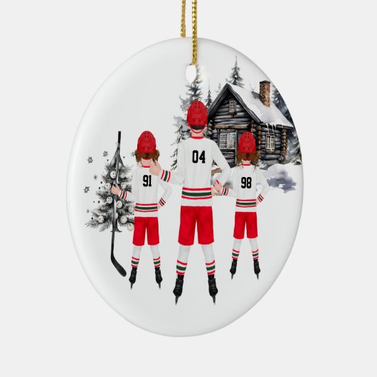Aangepaste Hockey Ornament (Rechts)
