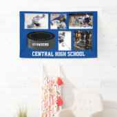 Aangepaste Hockey Photo Collage Team Name Jouw tek Spandoek (Insitu)