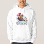 Aangepaste Hockey Player Hoodie (Voorkant)