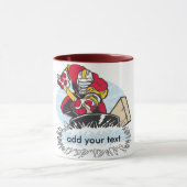 Aangepaste Hockey Player Mok (Midden)