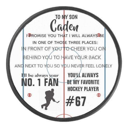 Aangepaste Hockey Puck (Voorkant)