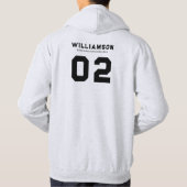 Aangepaste Hockey School Club League Naam Nummer Hoodie (Achterkant)