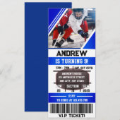 Aangepaste Hockey Ticket Sport Verjaardag met Foto Kaart (Voorkant / Achterkant)