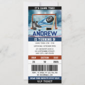 Aangepaste Hockey Ticket Verjaardag Decoraties Kaart (Voorkant)