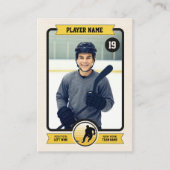 Aangepaste Hockey Trading Kaart, speler Kaart Contactkaartje (Voorkant)