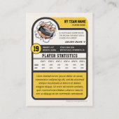 Aangepaste Hockey Trading Kaart, speler Kaart Contactkaartje (Achterkant)
