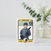 Aangepaste Hockey Trading Kaart, speler Kaart Contactkaartje (Staand voorkant)