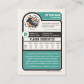 Aangepaste Hockey Trading Kaart, speler Kaart Contactkaartje (Achterkant)