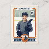 Aangepaste Hockey Trading Kaart,  speler Kaart Contactkaartje (Voorkant)