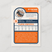 Aangepaste Hockey Trading Kaart,  speler Kaart Contactkaartje (Achterkant)