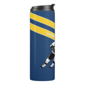 Aangepaste Hockey Travel Mug Thermosbeker (Gedraaid links)