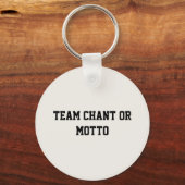 Aangepaste Hockeypuck en -Sticks Sleutelhanger (Achterkant)