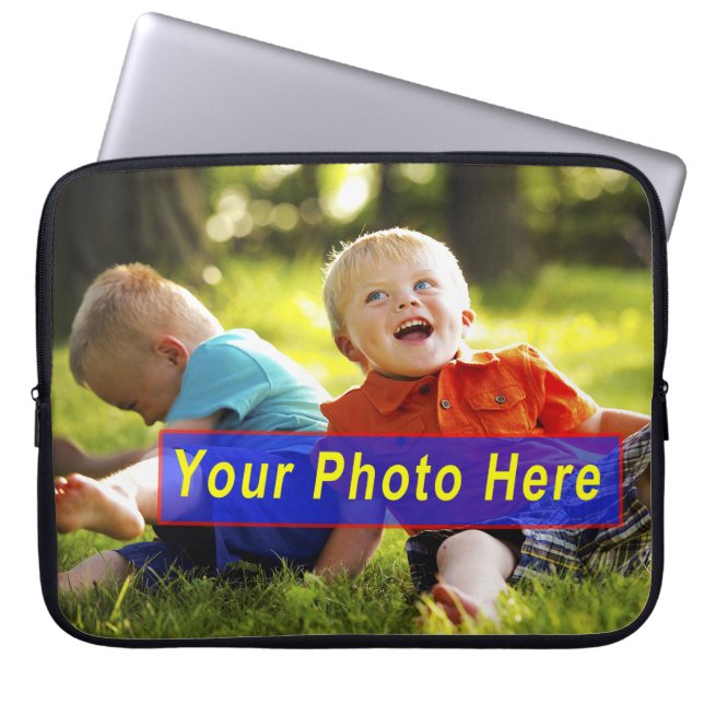 Aangepaste Hoesjes voor laptops met UW FOTO Laptop Sleeve (Voorkant)
