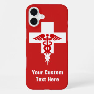 Aangepaste hoesjes voor medische professionals iPhone 16 plus hoesje
