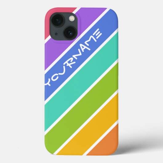 Aangepaste hoesjes voor regenboogkleuren (Achterkant)