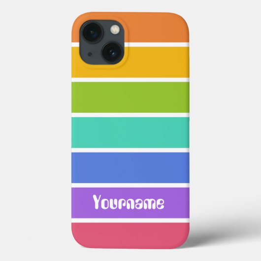 Aangepaste hoesjes voor regenboogkleuren (Achterkant)