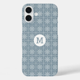 Aangepaste hoesjes voor Snowflake Pattern monogram