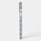 Aangepaste hoesjes voor Snowflake Pattern monogram iPhone Hoesje (Linkerkant)
