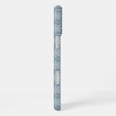 Aangepaste hoesjes voor Snowflake Pattern monogram iPhone Hoesje (Rechterkant)