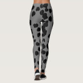Aangepaste hoge taille Leopard Print Leggings Vrou (Achterkant)