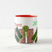 Aangepaste HOLIDAY COFFEE-MOK Tweekleurige Koffiemok (Center)