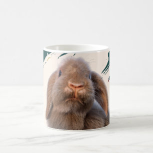 Aangepaste Holland Lop Konijn Kerst Foto Koffiemok