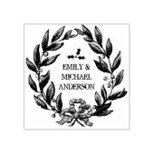 Aangepaste  Holly Berries kranszegel Rubberstempel (Afrduk)